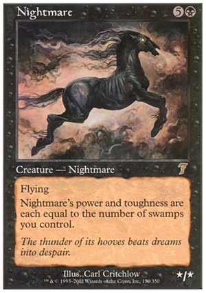 画像1: $FOIL$(7ED-R)Nightmare/夢魔(英,EN)