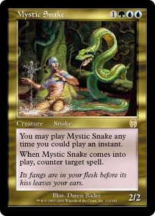 画像1: 【Foil】(APC-RM)Mystic Snake/神秘の蛇(日,JP)