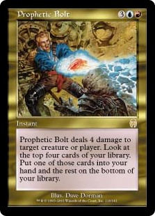 画像1: 【Foil】(APC-RM)Prophetic Bolt/予言の稲妻(日,JP)