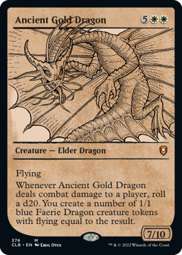 画像1: 【ルールブック仕様】(CLB-MW)Ancient Gold Dragon/エインシャント・ゴールド・ドラゴン(英,EN)