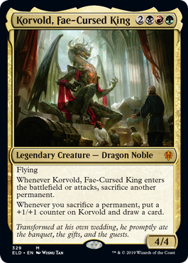 画像1: (ELD-MM)Korvold, Fae-Cursed King/フェイに呪われた王、コルヴォルド(日,JP)