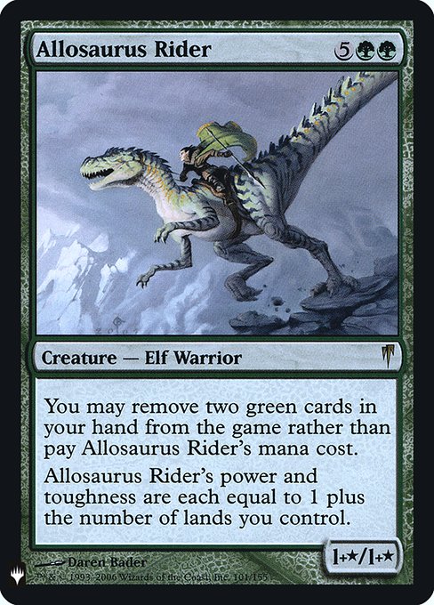 画像1: 【Foil】(MB1-RG)Allosaurus Rider/アロサウルス乗り(英,EN)