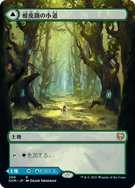 画像1: 【フレームレス】(KHM-RL)Barkchannel Pathway/樹皮路の小道(日,JP)