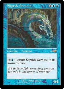 画像1: 【Foil】(NEM-RU)Sliptide Serpent/潮路の海蛇(日,JP)