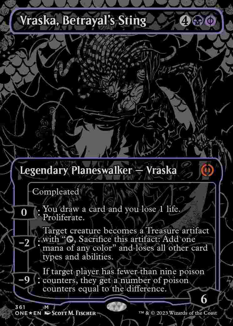 画像1: 【オイルスリック・FOIL】(ONE-MB)Vraska, Betrayal's Sting/裏切りの棘、ヴラスカ(英,EN)