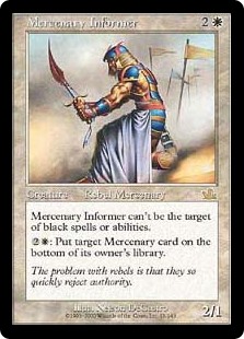 画像1: 【Foil】(PCY-RW)Mercenary Informer/傭兵の密告人(日,JP)