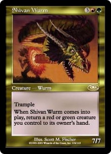 画像1: 【Foil】(PLS-RM)Shivan Wurm/シヴのワーム(英,EN)