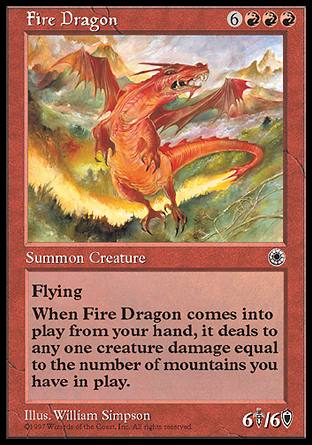 画像1: (Po1-Rare)Fire Dragon/炎のドラゴン(日,Japanese)