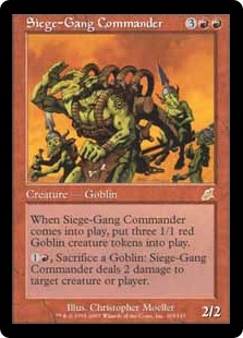 画像1: 【Foil】(SCG-RR)Siege-Gang Commander/包囲攻撃の司令官(日,JP)