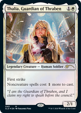 画像1: (SLD-RW)Thalia, Guardian of Thraben/スレイベンの守護者、サリア (No.040)(英,EN)
