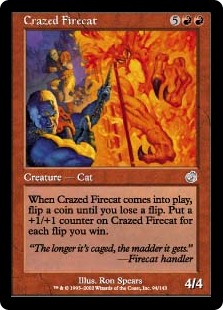 画像1: 【Foil】(TOR-UR)Crazed Firecat/狂った火猫(英,EN)