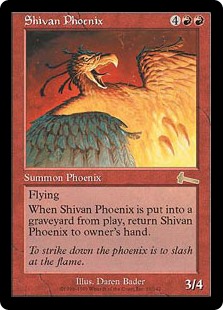 画像1: 【Foil】(ULG-RR)Shivan Phoenix/シヴのフェニックス(日,JP)