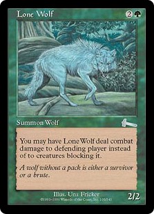 画像1: 【Foil】(ULG-UG)Lone Wolf/一匹狼(英,EN)