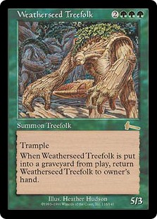 画像1: 【Foil】(ULG-RG)Weatherseed Treefolk/ウェザーシード・ツリーフォーク(英,EN)