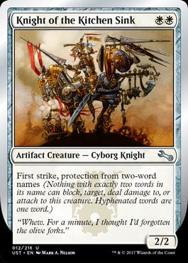 画像1: 【Foil】(UST-UW)Knight of the Kitchen Sink (E)