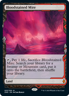 画像1: 【Foil】(ZNE-ML)Bloodstained Mire/血染めのぬかるみ(英,EN)