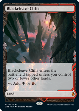 画像1: 【Foil】(ZNE-ML)Blackcleave Cliffs/黒割れの崖(英,EN)