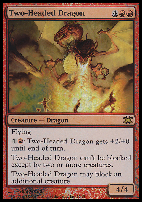 画像1: (FtV Dragon)双頭のドラゴン/Two-Headed Dragon（ジュニア・スーパーシリーズプロモ版イラスト）