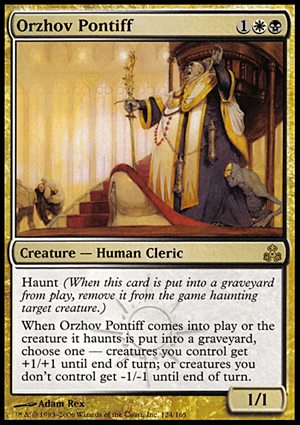 画像1: 【FOIL】(GPT-R)Orzhov Pontiff/オルゾフの司教(英,EN)