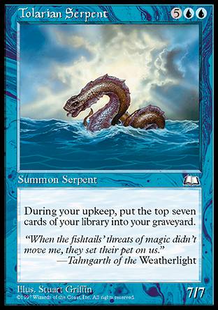 画像1: (WTH-R)Tolarian Serpent/トレイリアの大海蛇(英,EN)